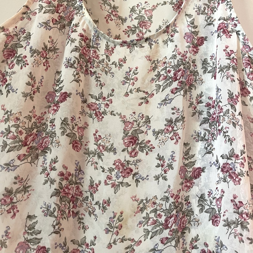 Fringe Floral Summer Tank